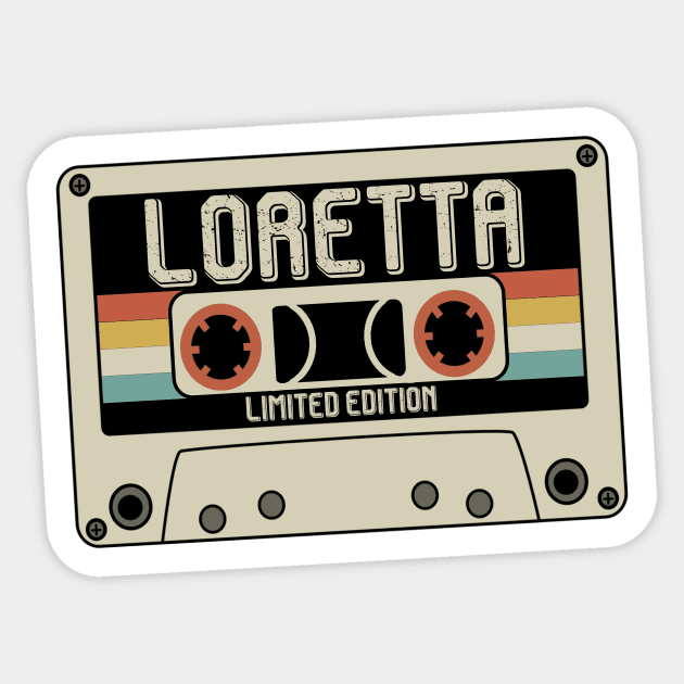 Loretta - Limited Edition - Vintage Style Sticker by Debbie Art